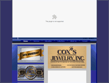 Tablet Screenshot of coxsjewelry.com